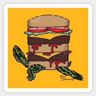 Turtle Burger Sticker